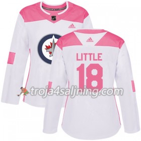 Winnipeg Jets tröja Bryan Little 18 Vit 2017-2018 Adidas Rosa Fashion Authentic - Dame NHL Tröjor